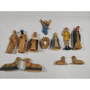 CHRISTMAS HOLY FAMILY NATIVITY FIGURINE s  12pc Jesus Mary Joseph Fontanini Like